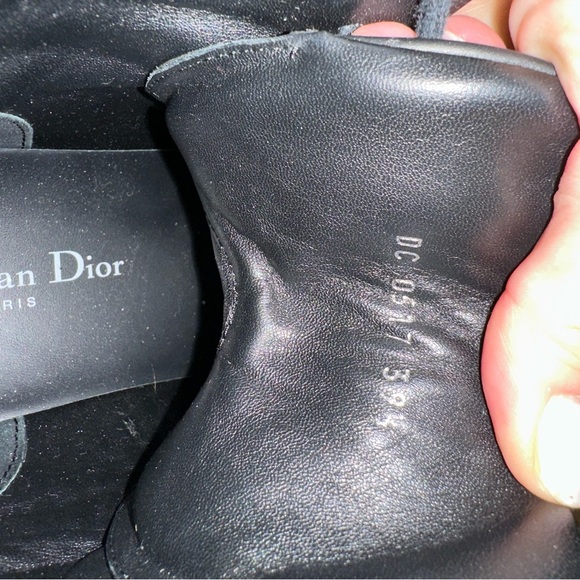Dior calfskin and suede high top sneakers black size 39.5 - Picture 7 of 7